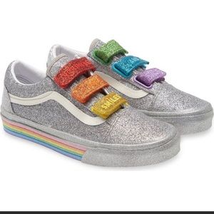 Vans x Flour Shop Glitter Sk8-Hi Sneakers Sz 9 Like New